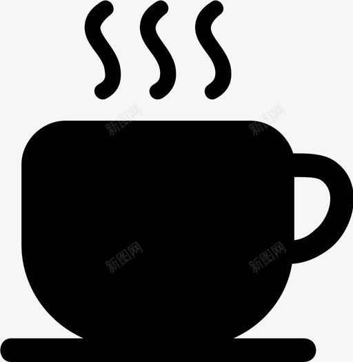 咖啡早餐杯子图标svg_新图网 https://ixintu.com 咖啡 早餐 杯子 茶