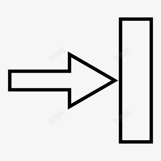 向右推箭头移动图标svg_新图网 https://ixintu.com shift 发送 向右推 导航 移动 箭头 箭头轮廓