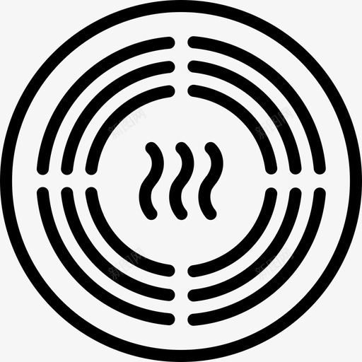 烟雾报警器探测器家用图标svg_新图网 https://ixintu.com 传感器 家庭自动化概述 家用 探测器 烟雾报警器