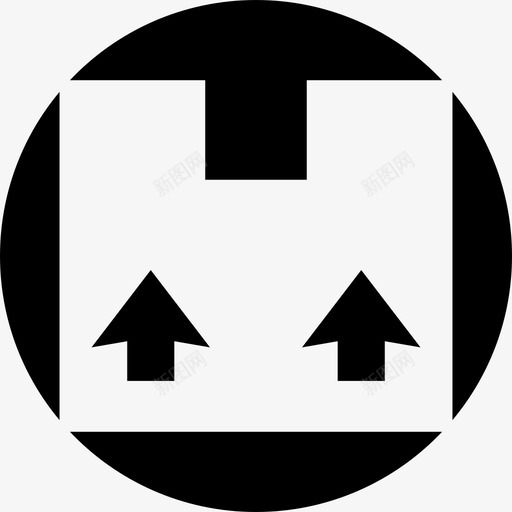纸箱送货包装图标svg_新图网 https://ixintu.com 包装 纸箱 网络负空间 运输 送货