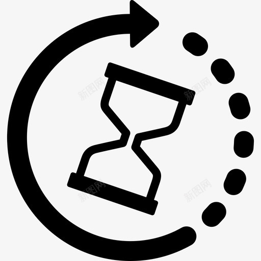 剩下的时间界面时间在流逝图标svg_新图网 https://ixintu.com 剩下的时间 时间在流逝 界面