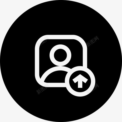上传头像男图标svg_新图网 https://ixintu.com 上传 个人资料 头像 用户 男 通信和连接差异圆线
