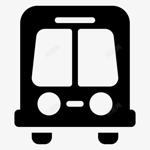 公共汽车汽车运输图标svg_新图网 https://ixintu.com 公共汽车 旅行 汽车 车辆 运输 运输字形图标