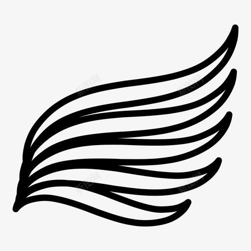 天使小鸟翅膀图标svg_新图网 https://ixintu.com 天使 小鸟 翅膀