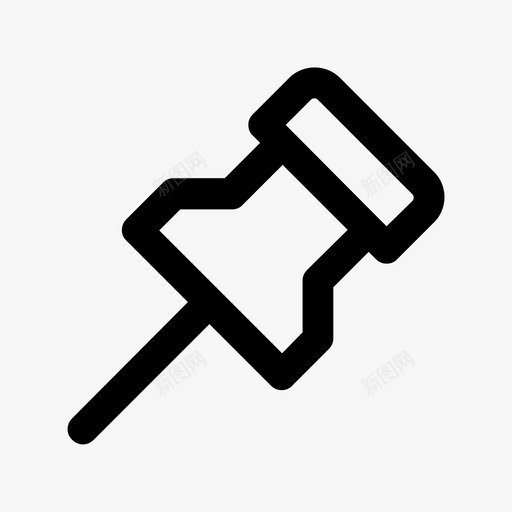 大头针图标svg_新图网 https://ixintu.com 大头针