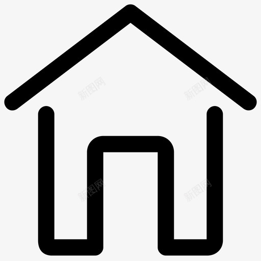 主页(未选中)svg_新图网 https://ixintu.com 主页(未选中) 主页