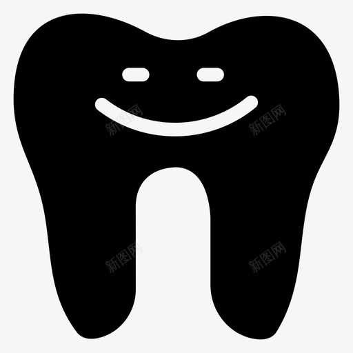 快乐牙齿牙医图标svg_新图网 https://ixintu.com 健康 医学 快乐 牙医 牙雕图标 牙齿