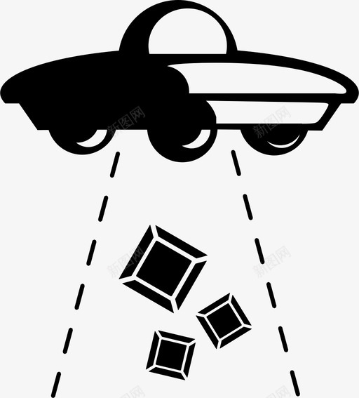 不明飞行物绑架外星人飞碟图标svg_新图网 https://ixintu.com 不明飞行物绑架 入侵 外星人 飞碟