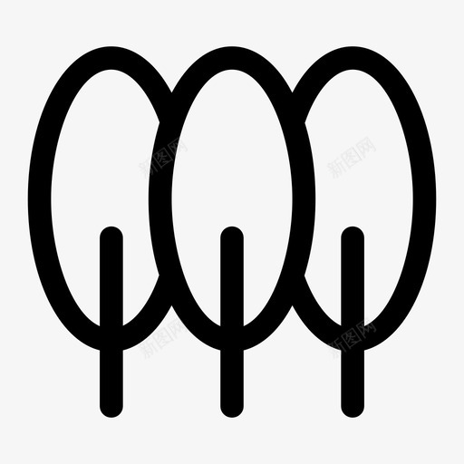 树图标svg_新图网 https://ixintu.com 树