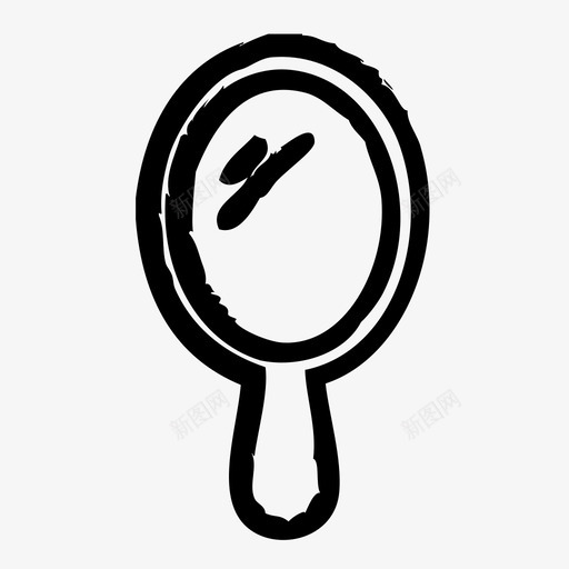 镜子理发师沙龙图标svg_新图网 https://ixintu.com 沙龙 理发师 素描2 镜子