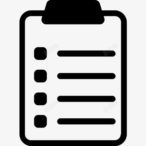 待办事项文章剪贴板图标svg_新图网 https://ixintu.com 任务 列表 剪贴板 待办事项 文章 科技字形图标集