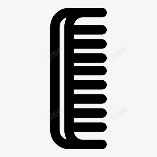 梳子理发师美容图标svg_新图网 https://ixintu.com 剪刀 头发 梳子 理发师 美容