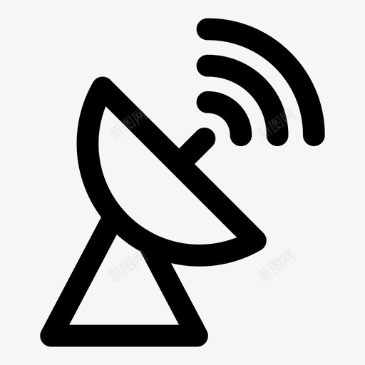 卫星国际互联网图标svg_新图网 https://ixintu.com wifi 互联网 信号 卫星 国际 通信