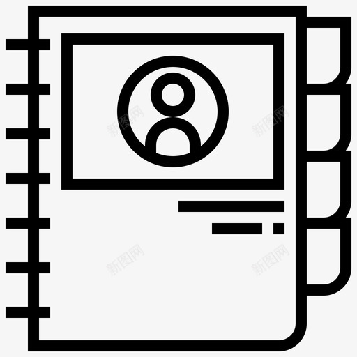 书籍联系人文具图标svg_新图网 https://ixintu.com 书籍 办公用品 文具 联系人