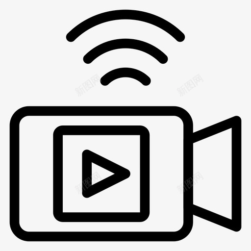 现场现场聊天多媒体图标svg_新图网 https://ixintu.com 多媒体 录音 搜索引擎优化营销线图标第一卷 现场 现场聊天 视频