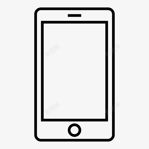手机iphone智能手机图标svg_新图网 https://ixintu.com iphone 手机 智能手机