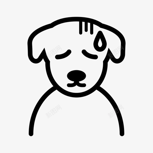 生病的狗生病的小狗兽医诊所图标svg_新图网 https://ixintu.com 兽医诊所 宠物 生病的小狗 生病的狗