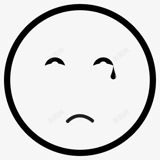 戏剧哭泣情感图标svg_新图网 https://ixintu.com 哭泣 情感 戏剧 类型 角色和特征