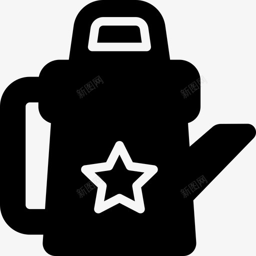 水壶儿童园艺图标svg_新图网 https://ixintu.com 儿童 园艺 水壶 玩具