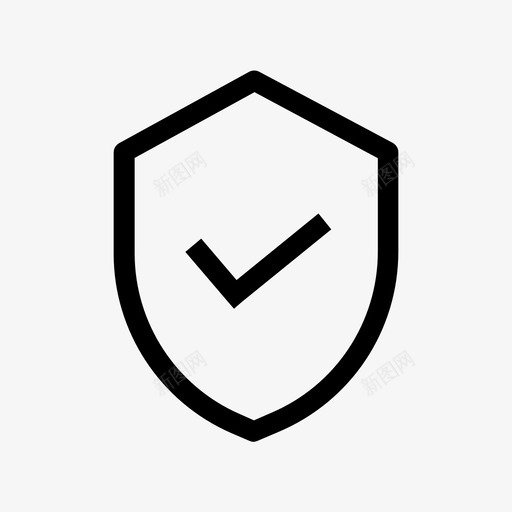 安全检查标记防护罩图标svg_新图网 https://ixintu.com 安全 检查标记 防护罩