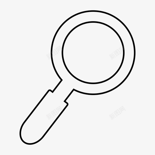 放大镜搜索符号图标svg_新图网 https://ixintu.com 搜索 放大镜 符号