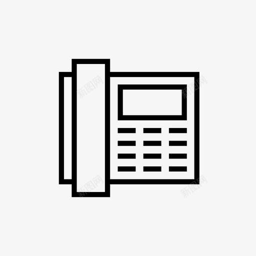 电话通讯固定电话图标svg_新图网 https://ixintu.com 固定电话 电话 通讯 酒店