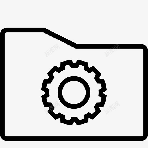 文件夹设置cog齿轮图标svg_新图网 https://ixintu.com cog 文件夹设置 文件夹边框 齿轮