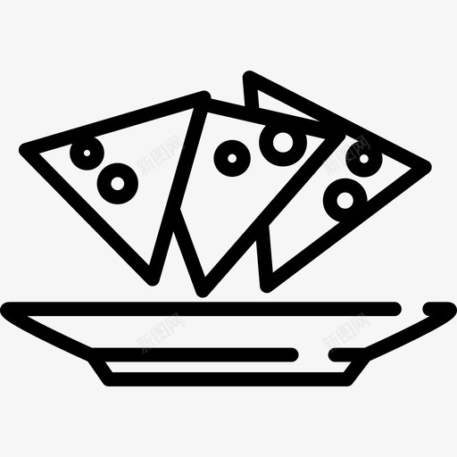 玉米片和盘子食用其他图标svg_新图网 https://ixintu.com 其他 玉米片和盘子 食用