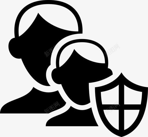 家长控制防御者家庭图标svg_新图网 https://ixintu.com 家庭 家长控制 盾牌 系统 防御者
