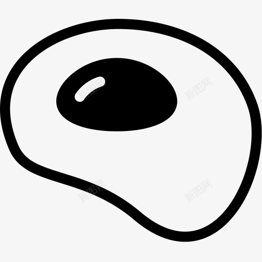 煎蛋早餐吃图标svg_新图网 https://ixintu.com 吃 早餐 煎蛋 食物 食物字形