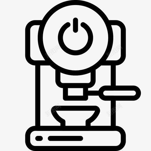 咖啡机关闭电器自动化图标svg_新图网 https://ixintu.com 咖啡机关闭 家庭自动化概述 浓缩咖啡 电器 电源 自动化
