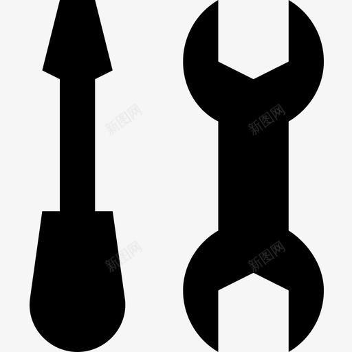 技术服务标开发维修图标svg_新图网 https://ixintu.com seo和数字营销图标包 开发 扳手 技术服务 技术服务矢量图标 维修 螺丝刀