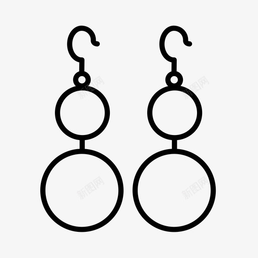 采购产品耳环配件珠宝图标svg_新图网 https://ixintu.com 珠宝 配件 采购产品耳环