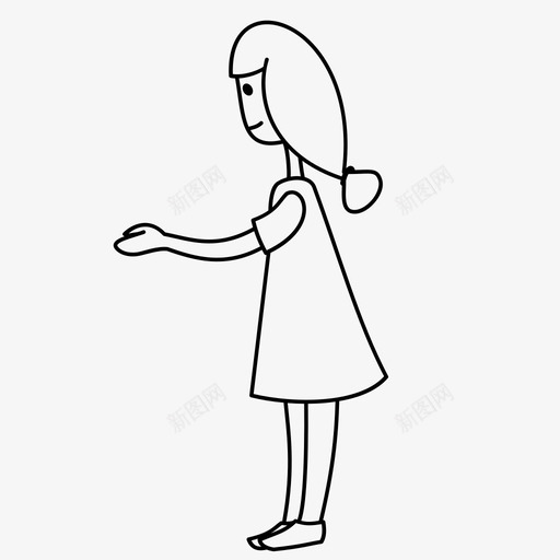 女孩打扮给予图标svg_新图网 https://ixintu.com 女孩 微笑 快乐 打扮 给予