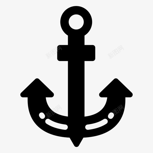 锚海滩海洋图标svg_新图网 https://ixintu.com 假期 夏季 夏季和海滩 海洋 海滩 锚