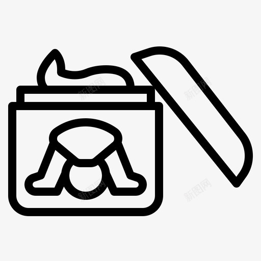 尿布霜尿布膏尿布图标svg_新图网 https://ixintu.com 婴儿 尿布 尿布膏 尿布霜 皮疹 皮肤