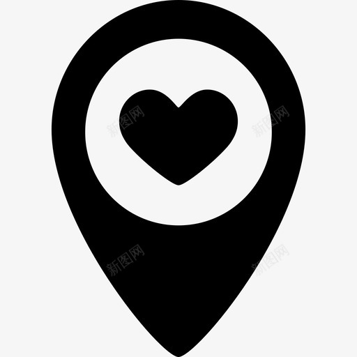 带着一颗心的位置指针做我的情人图标svg_新图网 https://ixintu.com 做我的情人 带着一颗心的位置指针