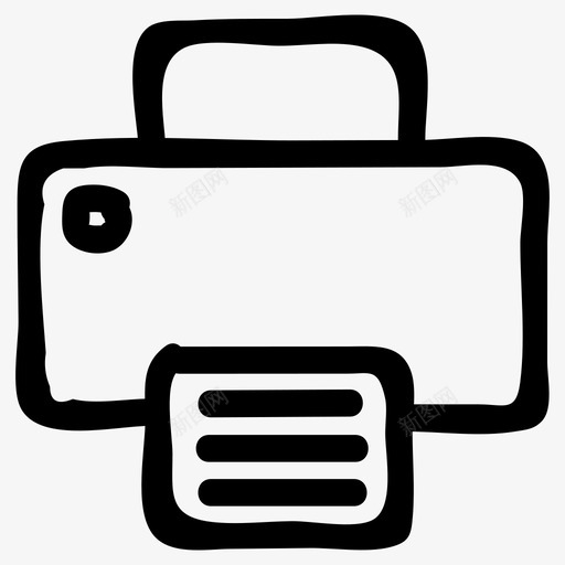 打印机设备办公室图标svg_新图网 https://ixintu.com 办公室 工作 打印 打印机 电子手绘图标 纸张 设备