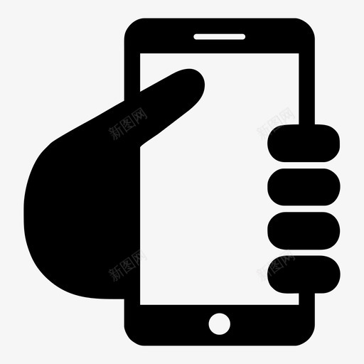 手机通话手持图标svg_新图网 https://ixintu.com 手持 手持电话 手机 智能手机 通话