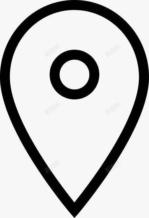 地图标记标签位置svg_新图网 https://ixintu.com 位置 地图标记 地图针 标签 线性包装