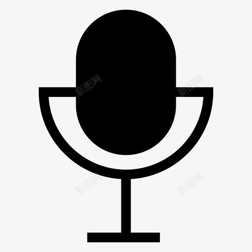 麦克风压缩机录音图标svg_新图网 https://ixintu.com 压缩机 声音 多媒体字形图标 录音 语音 麦克风