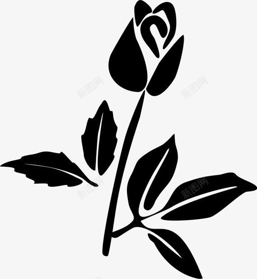 玫瑰美丽花朵图标svg_新图网 https://ixintu.com 玫瑰 美丽 芬芳 花园 花朵
