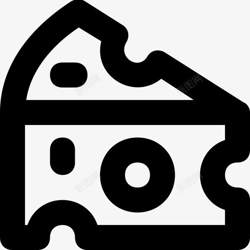 奶酪奶酪块乳制品图标svg_新图网 https://ixintu.com 乳制品 奶酪 奶酪块 帕尔玛干酪 食品 食品和饮料平滑线图标