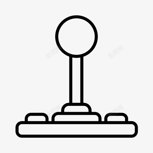 游戏杆娱乐街机图标svg_新图网 https://ixintu.com 儿童 娱乐 游戏机 游戏杆 街机