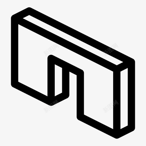门道墙壁纯线条图标svg_新图网 https://ixintu.com 墙壁 纯线条 门道