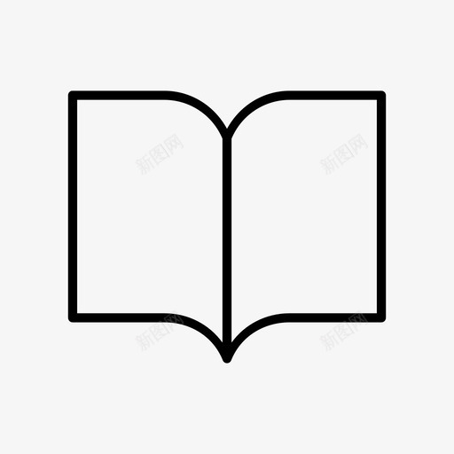 书课本打开书图标svg_新图网 https://ixintu.com 上学 书 学习 打开书 课本 阅读