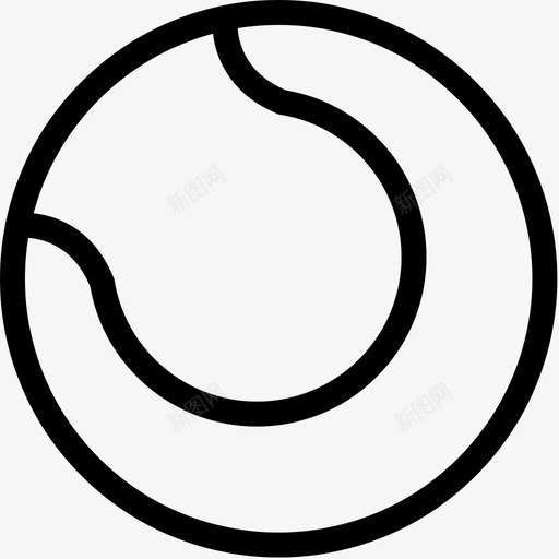 网球球运动图标svg_新图网 https://ixintu.com 游戏 球 网球 运动