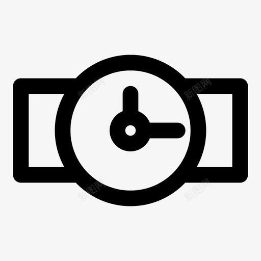 手表配件时钟图标svg_新图网 https://ixintu.com 手表 时钟 时间 配件