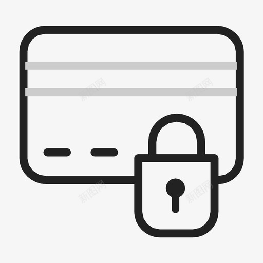 卡安全卡保护信用卡图标svg_新图网 https://ixintu.com 信用卡 借记卡 卡保护 卡安全
