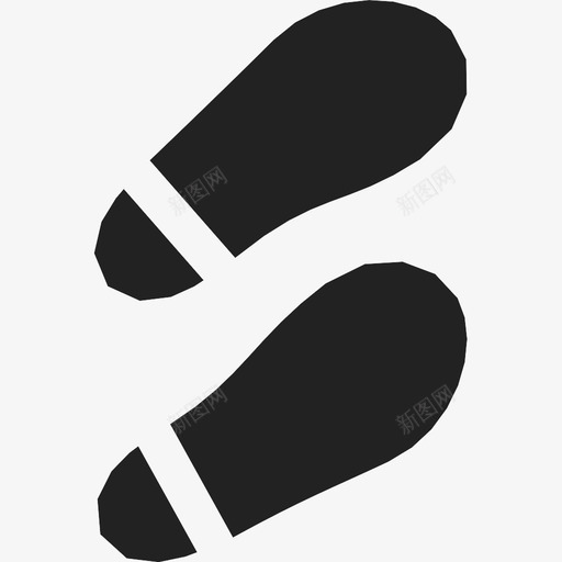 脚步脚印鞋子图标svg_新图网 https://ixintu.com 卡通脚步 痕迹 脚印 脚步 走路 鞋子